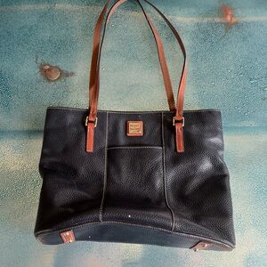Dooney & Bourke Black and Brown Tote